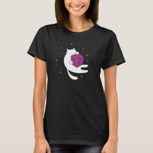 Katt med D20 T Shirt