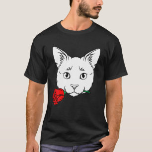 Katt med -dagars kattkatt med Valentines day i Ro T Shirt