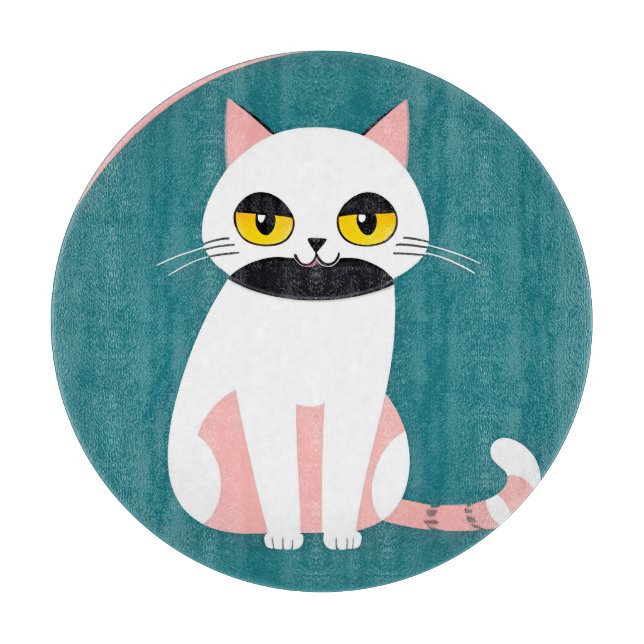 Katt med djärva färger och ett glatt uttryck (Framsidan)