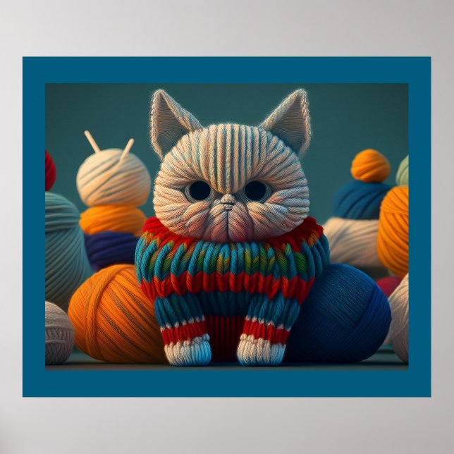 Katt med en "A-huvudattityd" Poster (Framsidan)