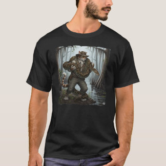 Katt med en stor python i Everglades! T Shirt