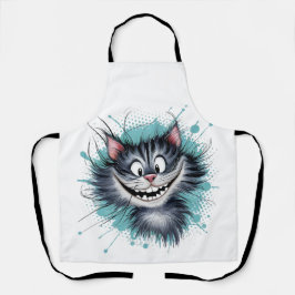 Katt med ett leende.