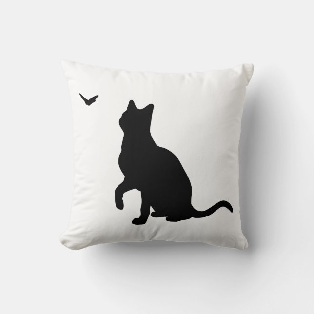 Katt med fjäril kudde (Framsida)