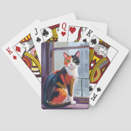 Katt med flera färger | Akvariefärgad katt på föns Casinokort