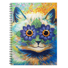 Katt med Flower Ögon | Louis Wain Anteckningsbok