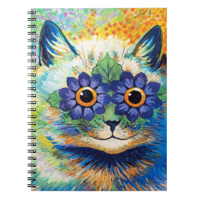 Katt med Flower Ögon | Louis Wain Anteckningsbok (Framsidan)