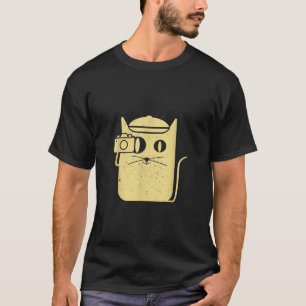 Katt med fotografi av kamera Kittens Pet Gift T Shirt