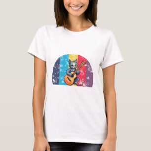 Katt med gitarr, Vintage T Shirt