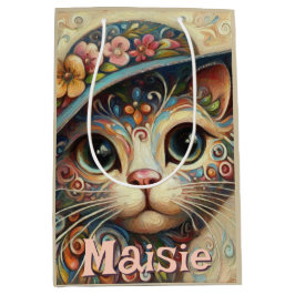 Katt med Hat Blommigt Personlig