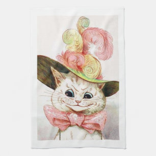 Katt med hatt, Louis Wain Kökshandduk