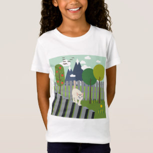 Katt med jämvikt t shirt