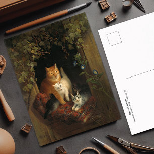 Katt med kattungar Henriëtte Ronner-Knip Vykort