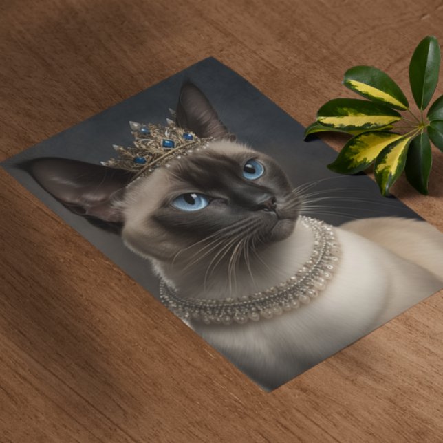 Katt med Krona och Necklace Poster (Skapare uppladdad)