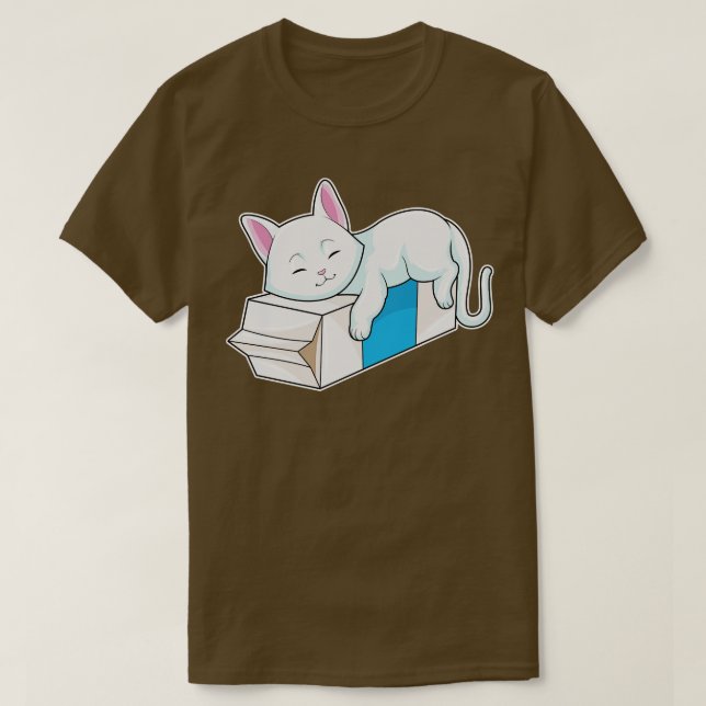 Katt med Mjölk T Shirt (Design framsida)