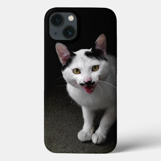 Katt med mustache (Baksida)