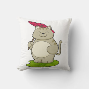 Katt med paraply kudde