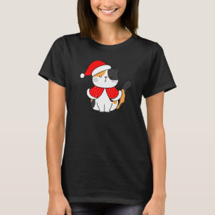 Katt med randig päls i tomteluva Julkatten Bah h T Shirt