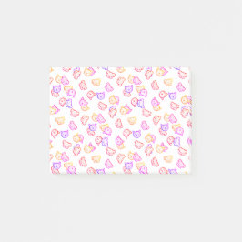 Katt med regnbåge och Hundar Post-it Block