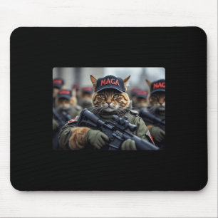 Katt med Rifle - Humous Donald Trump Musmatta