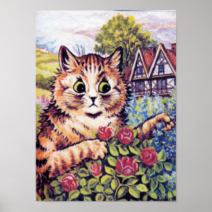 Katt med Ro, Louis Wain Poster