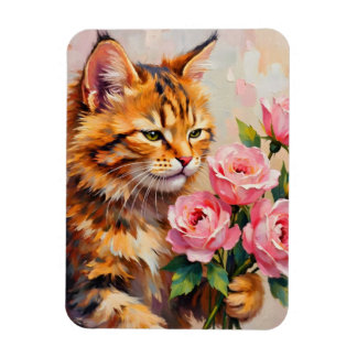 Katt med Ro Magnet