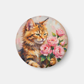 Katt med Ro Magnet