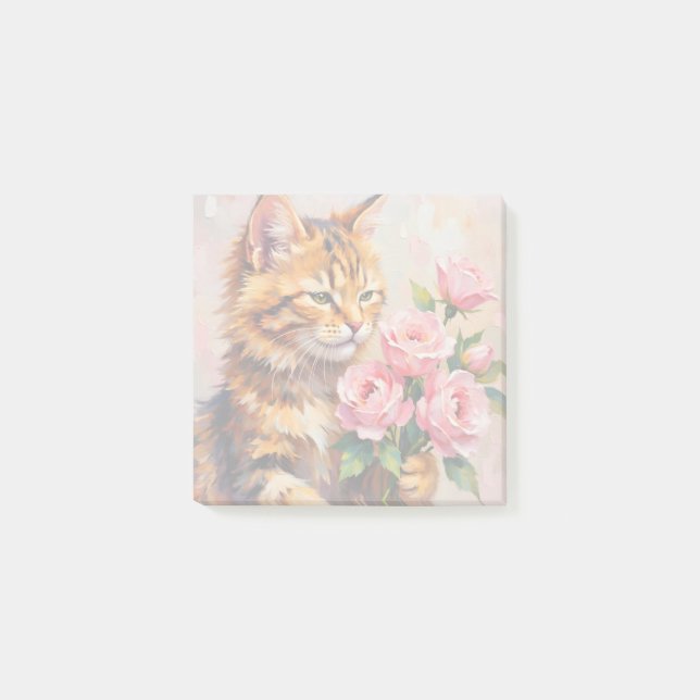 Katt med Ro Post-it Block (Framsida)