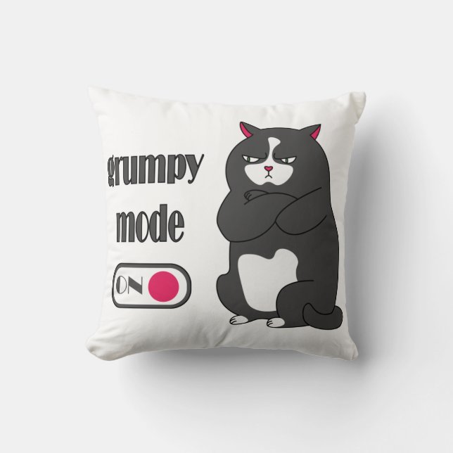 Katt med rolig tjock kudde (Framsida)