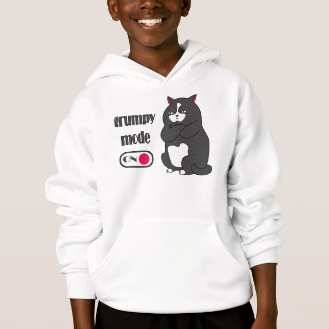 Katt med rolig tjock t shirt (Framsida)