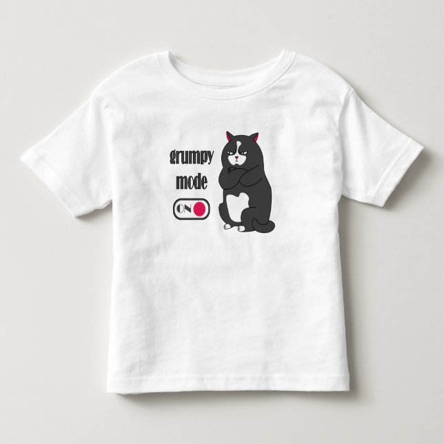 Katt med rolig tjock t shirt (Framsida)