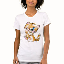 Katt med Rosy Red Noses skärpa