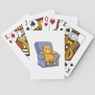 Katt med Soffa Casinokort