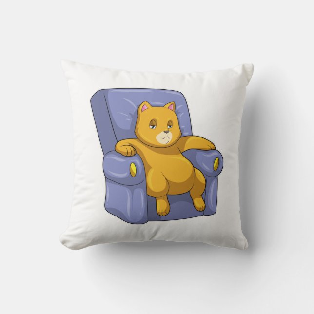 Katt med Soffa Kudde (Framsida)