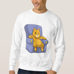 Katt med Soffa Lång Ärmad Tröja