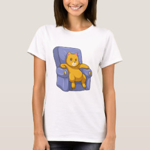 Katt med Soffa T Shirt