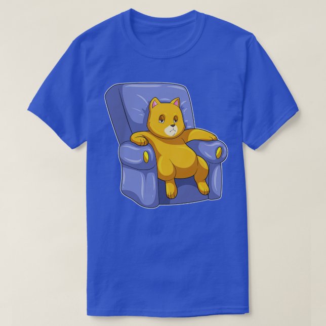 Katt med Soffa T Shirt (Design framsida)