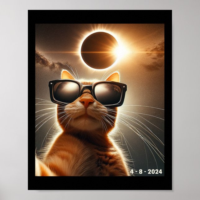 Katt med solarium 2024 Eclipse Wearin Poster (Framsidan)