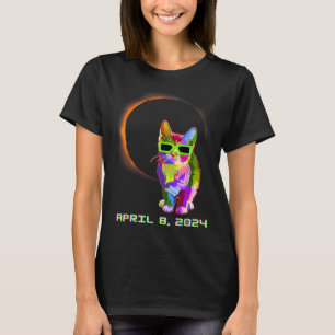 Katt med solfångarglasögon, totalt 2024 t shirt