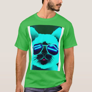 Katt med solglasögon 7 t shirt