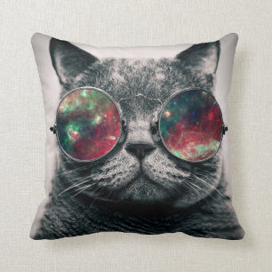 Katt med solglasögon kudde