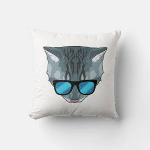 Katt med solglasögon kudde