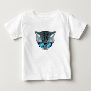 Katt med solglasögon t shirt