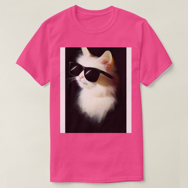 Katt med solglasögon t shirt (Design framsida)
