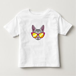 Katt med solglasögon t shirt