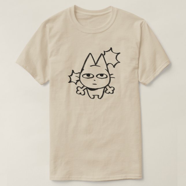 katt med stjärnor t shirt (Design framsida)