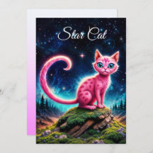 Katt med stor glöd, ögon med lång svan