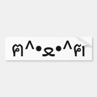 Katt med Tass Emoticon ฅ^ ・ ・^ฅ japanska Kaomoji
