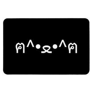 Katt med Tass Emoticon ฅ^ ・ ・^ฅ japanska Kaomoji Magnet