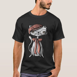 Katt med tillbehör Frankrike Rosa Kattunge Haute C T Shirt