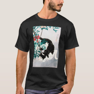 Katt med Tomato Plant (1931) av Hiroaki Takahashi T Shirt